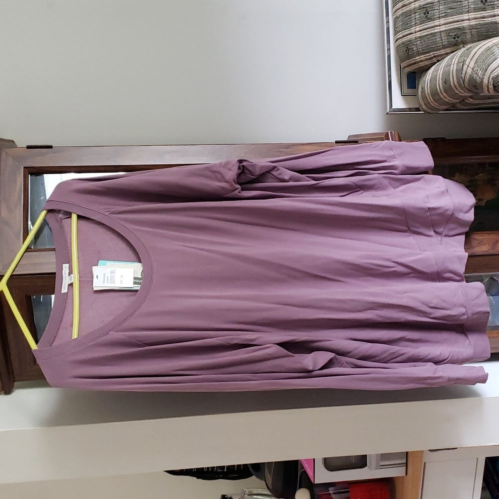 Threads 4 Thought Parscarelli Feather Fleece Tunic Pullover, Light Purple